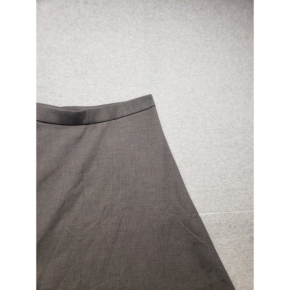 Abercrombie & Fitch Women Flare Skirt LT Gray High Waist Pull On Summer Casual - Picture 11 of 16
